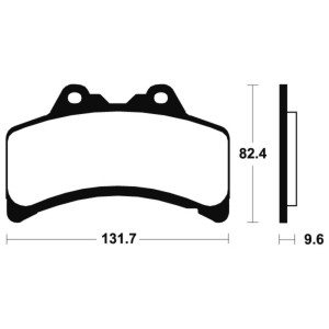 Pastillas de freno Tecnium MA182 Orgánicas