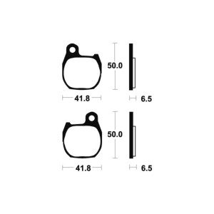 Pastillas de freno Tecnium MA164 Orgánicas