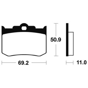Pastillas de freno Tecnium MA162 Orgánicas