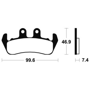 Pastillas de freno Tecnium MA153 Orgánicas
