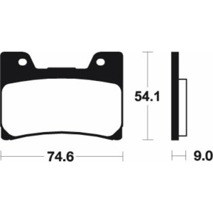 Pastillas de freno Tecnium MA145 Orgánicas