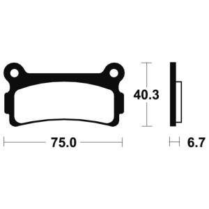 Pastillas de freno Tecnium MA136 Orgánicas