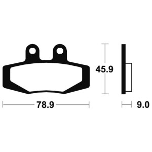 Pastillas de freno Tecnium MA121 Orgánicas