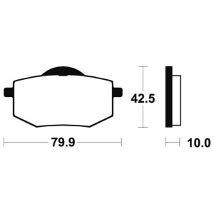 Pastillas de freno Tecnium MA116 Orgánicas