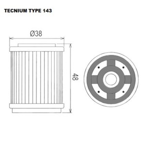 Filtro de aceite TECNIUM - 794806