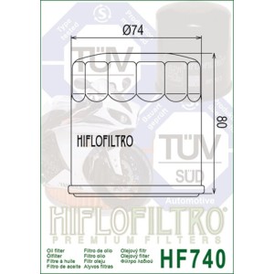 Filtro de aceite HIFLOFILTRO - HF740