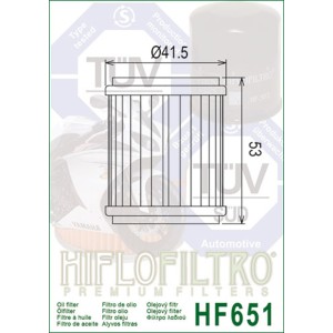 Filtro de aceite HIFLOFILTRO - HF651