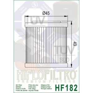 Filtro de aceite HIFLOFILTRO - HF182