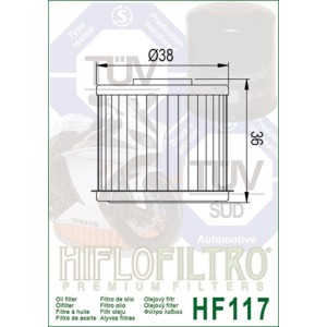 Filtro de aceite HIFLOFILTRO - HF117