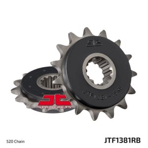 Piñón con goma anti-ruido JT SPROCKETS acero 1381 - 520