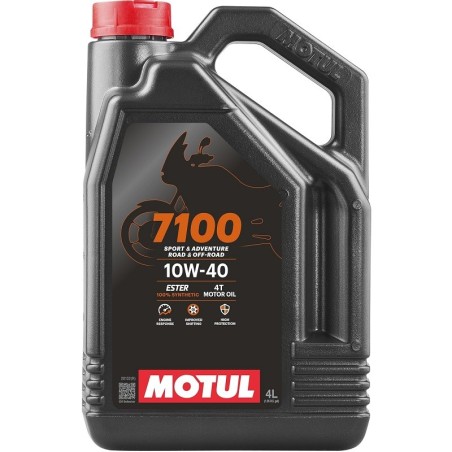 Garrafa 4L aceite Motul 7100 sintético 10W-40 4T